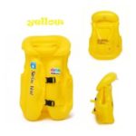 Baby Kids Float Inflatable Swim Vest Solid Color Life Jacket Swimming Aid – Yellow / Size: L