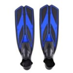 Flexible Comfort Swimming Fins Adult Profession Diving Fins Flippers – Blue / Size: S