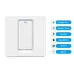 EU Plug 1 2 3 Gang Smart WiFi Panel Switch Wall Retome Control Light Switch – 1 Gang