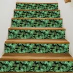 Tropical Plant Creative Stair Wall Sticker Adhesive Room Wallpaper Mural Art Decal 18x100cm