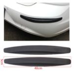 2Pcs Car SUV Body Bumper Scratches Anti-rub Protector Crash Bar Edge Guard Strip – Black