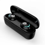 Bluetooth Low Consumption Bi-calling Stereo Wireless Earphone with Charging Box for Apple/Huawei/Xiaomi/Samsung Etc – Black