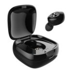Single In-ear Wireless Bluetooth 5.0 Earphone Mini Sports Headphone with Charging Box – Black