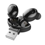 Wireless In-ear Earbud Bluetooth 5.0 Headset TWS Double Ear Dual-pass Headsets Stereo Wireless Sports Earset – Black
