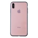 Matte Translucent PC + TPU Hybrid Phone Case for iPhone X / iPhone Xs – Pink