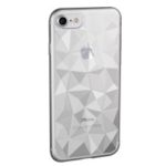 3D Diamond Texture TPU Phone Cover for iPhone 6 Plus 5.5 inch – Transparent