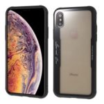 BENKS Series Silicone + Glass Phone Casing for iPhone XS/X 5.8 inch – Transparent Black