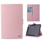 Crocodile Skin Leather Wallet Tablet Cover Case for iPad mini (2019) 7.9 inch/mini 4/3/2/1 – Pink