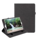 Dual-color PU Leather Wallet Stand Tablet Case for iPad Air 10.5 inch (2019) – Black