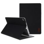 JFPTC Cloth Texture Smart Stand Leather Tablet Case for iPad Air 10.5 inch (2019) – Black