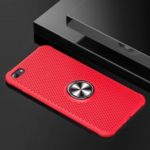 TPU+Metal Kickstand Grid Heat Dissipation Phone Case for iPhone 8 / iPhone 7 – Red