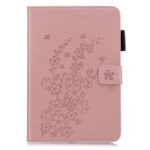 Imprint Wintersweet Leather Wallet Stand Tablet Case for for iPad mini (2019) 7.9 inch/mini 4 3 2 1 – Rose Gold