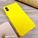 TPU Wheat Straw Anti-drop Phone Shell for iPhone XS Max 6.5 inch – Yellow
