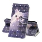 Pattern Printing Leather Wallet Stand Case for iPhone 8 / 7 – Cat