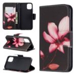 Pattern Printing Cross Texture Wallet Stand Flip Leather Case for iPhone (2019) 6.1-inch – Kapok