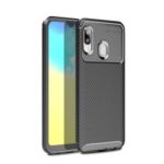Drop Resistant Carbon Fiber TPU Phone Cover Case for Samsung Galaxy A20e – Black