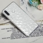 3D Diamond Texture Clear TPU Back Case for Samsung Galaxy A60 – Transparent