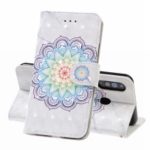 Light Spot Decor Patterned Leather Wallet Case for Samsung Galaxy A70 – Flower
