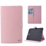 Crocodile Skin Leather Wallet Tablet Case Cover for Samsung Galaxy Tab A 9.7 / T550 – Pink