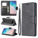 PU Leather Wallet Stand Phone Cover Case for Samsung Galaxy S10 Plus – Dark Grey