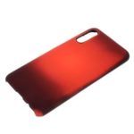 Thermal Induction Fluorescent Color Changing PU Leather Coated PC Back Cover for Samsung Galaxy A50 – Wine Red