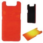 Thermal Induction Fluorescent Color Changing PC Back Mobile Phone Casing for Samsung Galaxy A80 – Red / Yellow