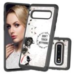 Shock-proof Pattern Printing TPU + PC Detachable 2-in-1 Hybrid Case for Samsung Galaxy Plus – Don’t Touch My Phone