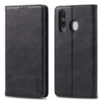 AZNS Retro Style PU Leather Card Holder Case for Samsung Galaxy M30/A40s – Black