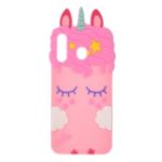 3D Unicorn Silicone Phone Shell for Samsung Galaxy M30 / A40s – Pink
