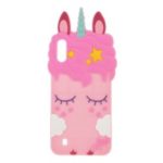 3D Unicorn Pattern Silicone Phone Case for Samsung Galaxy M10 – Pink