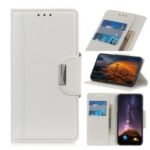 Textured PU Leather Wallet Stand Case for Samsung Galaxy Note10 Pro – White