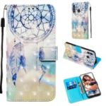 3D Painting Style Leather Phone Wallet Stand Cover Case for Samsung Galaxy M40 / A60 – Dream Catcher
