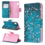 Printing Style PU Leather Flip Stand Phone Case for Samsung Galaxy A20e / A10e – Tree with Flowers