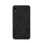 PINWUYO Honorable Series PU Leather Coated PC + TPU Hybrid Case for Samsung Galaxy A10e – Black