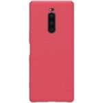 NILLKIN Super Frosted Shield PC Hard Cell Phone Cover Casing for Sony Xperia 1 – Red