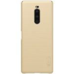 NILLKIN Super Frosted Shield PC Hard Cell Phone Cover Casing for Sony Xperia 1 – Gold