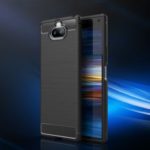 Carbon Fibre Brushed TPU Case for Sony Xperia 20 – Black