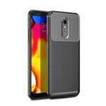 Drop Resistant Carbon Fiber TPU Phone Case for LG Stylo 5 – Black