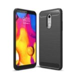 Carbon Fibre Brushed TPU Case for LG Stylo 5 – Black