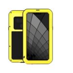 LOVE MEI Water-proof Anti-fall Powerful Metal Defender Phone Shell for LG G8 ThinQ – Yellow