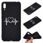 Pattern Printing Matte TPU Phone Shell for Huawei Enjoy 9 – Love