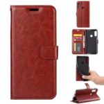 Crazy Horse Leather Wallet Case for Huawei P Smart Plus 2019 / Enjoy 9s / Honor 20 Lite – Brown