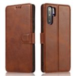 PU Leather + TPU Wallet Style Protection Phone Stand Case for Huawei P30 Pro – Brown