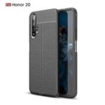 Litchi Texture TPU Phone Case for Huawei Honor 20  – Black