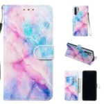 Pattern Printing Leather Wallet Stand Phone Shell Cover for Huawei P30 Pro – Multiple Colors