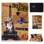 Shock-proof Pattern Printing Card Slot PU Leather Tablet Casing for Huawei MediaPad T5 10 – Eiffel Tower