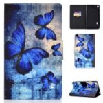 Shock-proof Pattern Printing Card Slot Stand PU Leather Tablet Shell for Huawei MediaPad T3 7.0 WiFi – Blue Butterflies