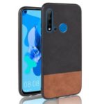 Bi-color Splicing PU Leather Coated PC + TPU Hybrid Case for Huawei P20 lite (2019) / Nova 5i – Black