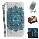 3D Light Spot Decor Pattern Printing Leather Wallet Stand Case for Huawei Honor 20 – Charming Flower