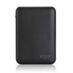 RXR-201 5000mAh Power Bank Portable Charger with Dual USB Output for Apple Samsung Huawei Etc – Black